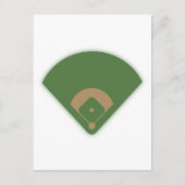 Carte Postale Diamant de baseball : (Devant)