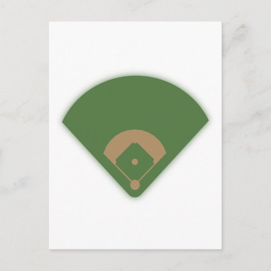 Carte Postale Diamant de baseball : (Devant)