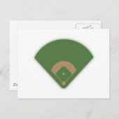 Carte Postale Diamant de baseball : (Devant / Derrière)