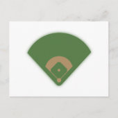 Carte Postale Diamant de baseball : (Devant)