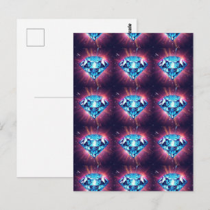 Carte Postale Diamant Pixelisé Lumineux