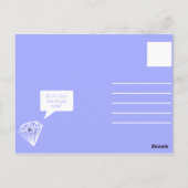 Carte Postale Diamant Violet Drôle (Dos)