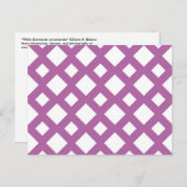 Carte Postale Diamants blancs sur Lavender (Devant / Derrière)