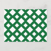 Carte Postale Diamants blancs sur vert (Devant)
