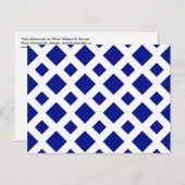 Carte Postale Diamants de marine sur blanc (Devant / Derrière)