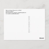 Carte Postale Diamants rouges et verts pour Noël blanc (Dos)