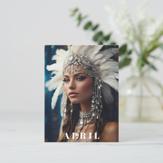 Carte Postale *~ DIAMOND Boho Femmes AP53 ANNIVERSAIRE AVRIL (Debout devant)