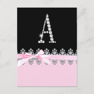 Carte Postale Diamond Delilah Initial : A
