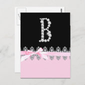 Carte Postale Diamond Delilah Initial: B (Devant / Derrière)