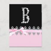 Carte Postale Diamond Delilah Initial: B (Devant)