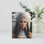 Carte Postale *~ DIAMOND Femmes AP53 Bohème ANNIVERSAIRE D'AVRIL (Debout devant)