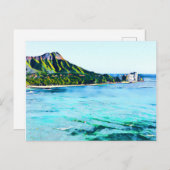 Carte postale Diamond Head (Devant / Derrière)