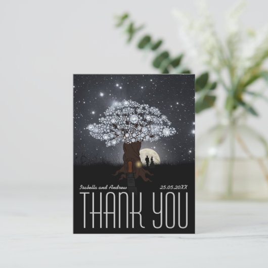 Carte Postale Diamond Love Tree - Merci Mariage (Debout devant)