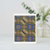 Carte Postale Diamond print ecclesiastical wallpaper design (Debout devant)