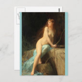 Carte Postale Diana - célèbres peintures vintages - Lefebvre (Devant / Derrière)