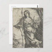 Carte postale Diana Luna Illustration Vintage (Devant / Derrière)