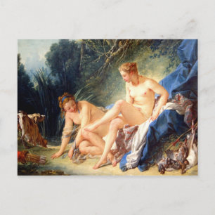 Carte Postale Diana Quitte Son Bain