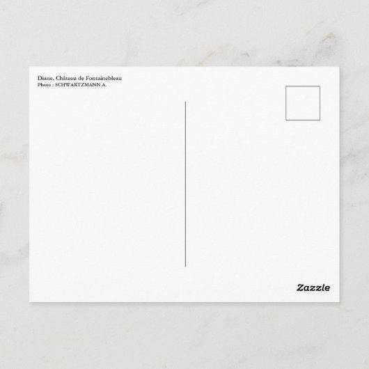 Carte Postale Diane (Dos)