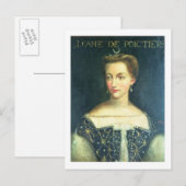 Carte Postale Diane de Poitiers (huile sur toile) (Devant / Derrière)