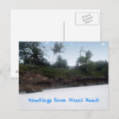 Carte postale Diani Beach Kenya (Devant / Derrière)