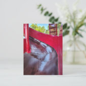 Carte Postale Diapositive Rouge Abstraite (Debout devant)