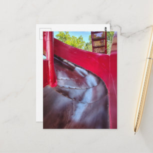 Carte Postale Diapositive Rouge Abstraite