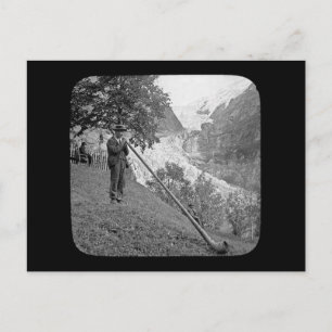 Carte Postale Diapositive vintage Alphorn