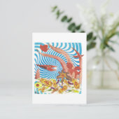 Carte Postale Dibble_Art29_Orange_Octopus (Debout devant)