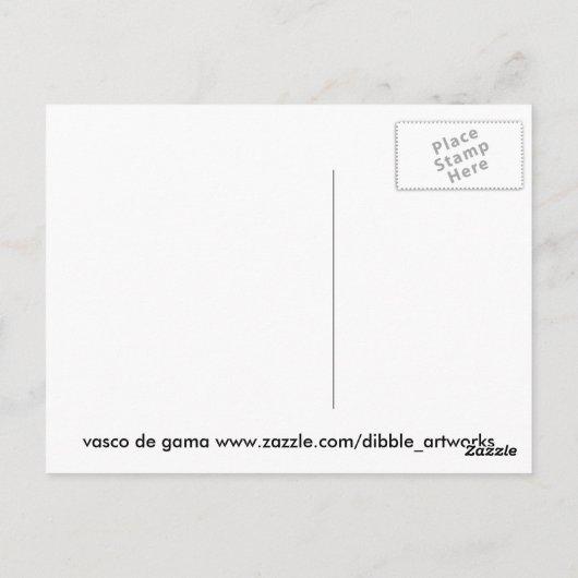 Carte Postale Dibble_Artworks_073_Vasco_de_Gamma (Dos)