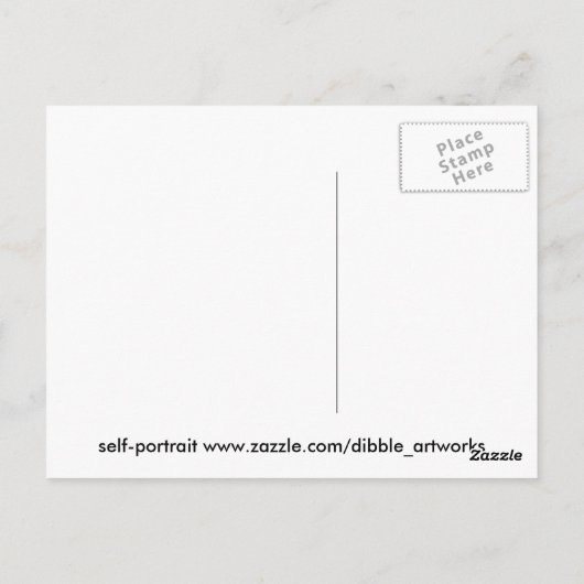 Carte Postale Dibble_Artworks_075_Self_Portrait (Dos)