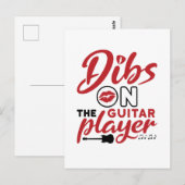 Carte Postale Dibs sur le joueur de guitare (Devant / Derrière)