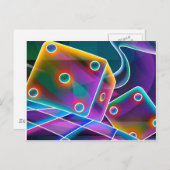 CARTE POSTALE DICE (Devant / Derrière)