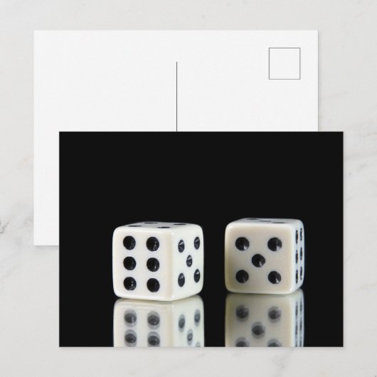 Carte Postale Dice Casino (Devant / Derrière)