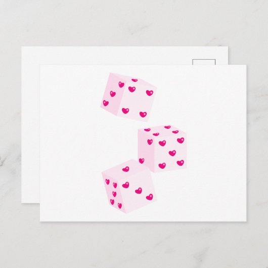 Carte Postale Dice Valentine (Devant / Derrière)