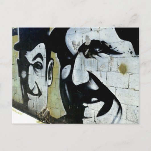 Carte Postale Dick & Doof - Graffiti en espagnol - Postkarte (Devant)