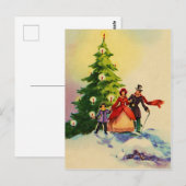 Carte Postale Dickens style Christmas Illustration (Devant / Derrière)