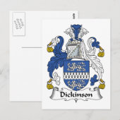 Carte Postale Dickinson Family Crest (Devant / Derrière)