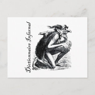 Carte Postale Dictionnaire infernal - imp ayant l'air un peu ner