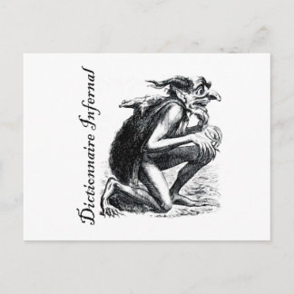 Carte Postale Dictionnaire infernal - imp ayant l'air un peu ner