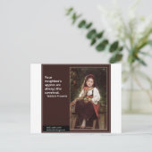 Carte Postale Dicton Yiddish Concernant les Pommes & Graphique (Debout devant)