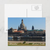 Carte Postale Die Brühlsche Terrasse à Dresden (Devant / Derrière)