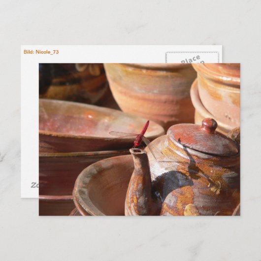 Carte Postale Die Écrit Libelle (Devant / Derrière)