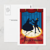 Carte Postale Die Fledermaus, Opéra (Devant / Derrière)
