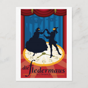 Carte Postale Die Fledermaus, Opéra