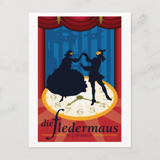 Carte Postale Die Fledermaus, Opéra (Devant)