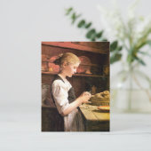 Carte Postale Die kleine Kartoffelschälerin (Debout devant)