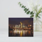 Carte Postale Die Skyline von Frankfurt Postkarte (Debout devant)