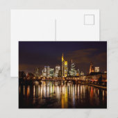 Carte Postale Die Skyline von Frankfurt Postkarte (Devant / Derrière)