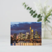 Carte Postale Die Skyline von Frankfurt Postkarte (Debout devant)