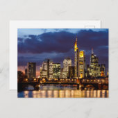 Carte Postale Die Skyline von Frankfurt Postkarte (Devant / Derrière)